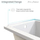 Voltaire Acrylic With Integral Tile Flange, 60"x30", Right Hand Drain
