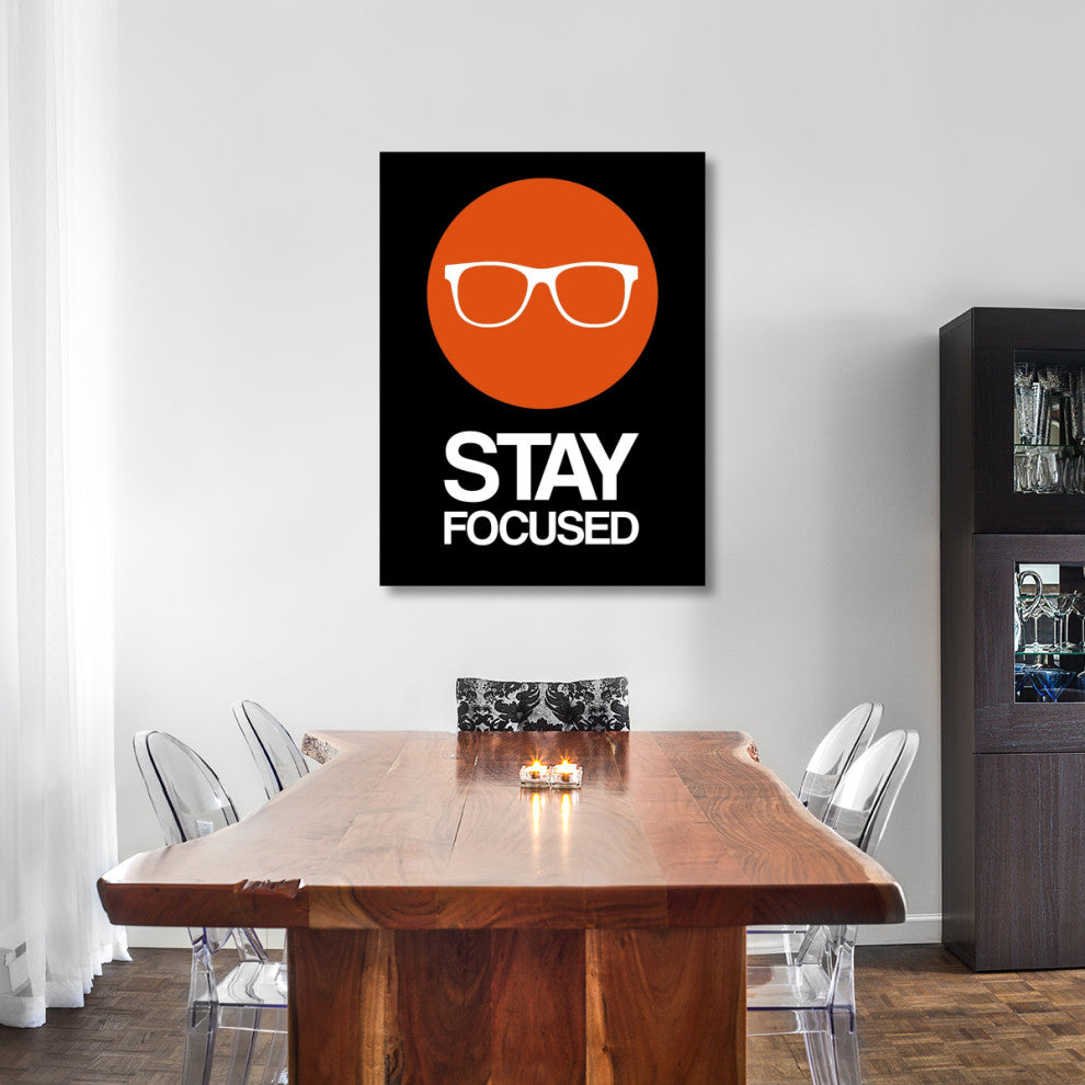 "Stay Focused Circle Poster 2" Fine Art Print