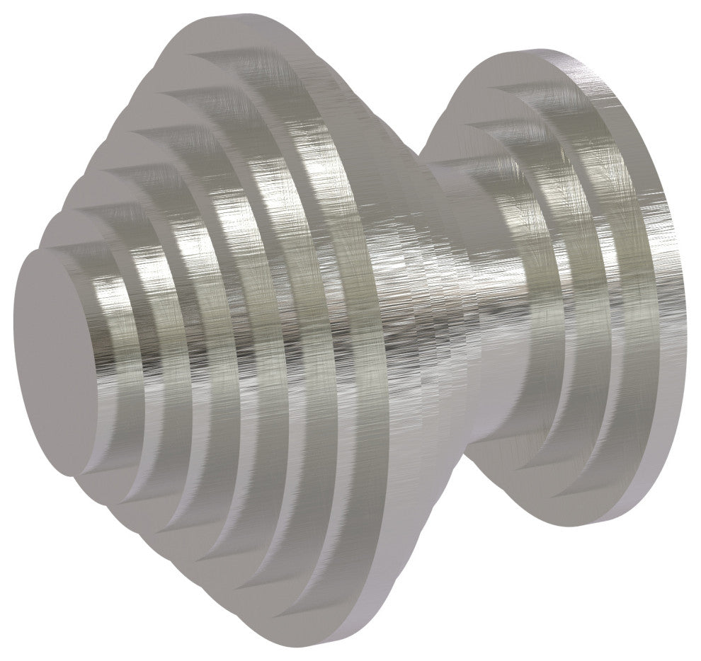 Designer Cabinet Knob, Satin Nickel
