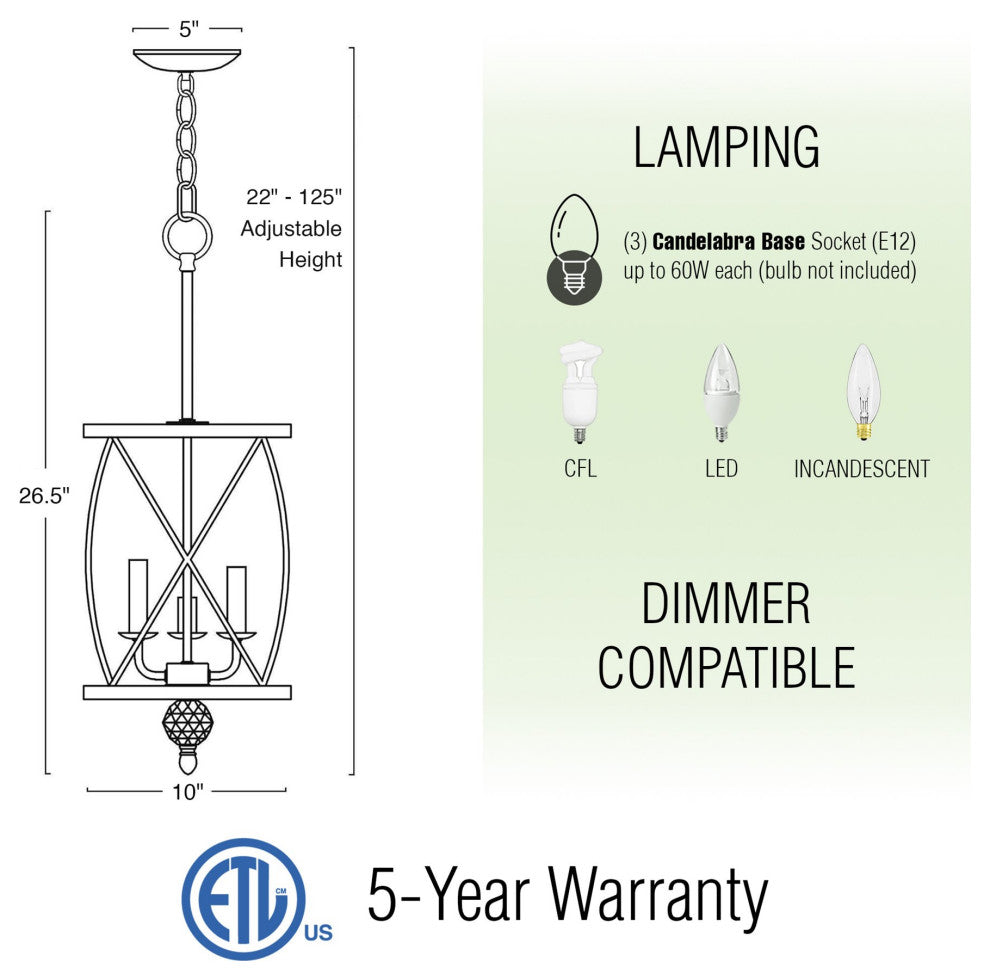 Kira Home Eleanor 27" Foyer Light Pendant Chandelier, Cylinder Metal Shade