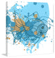 "Blue Fish" Painting Print on Canvas by Irena Orlov