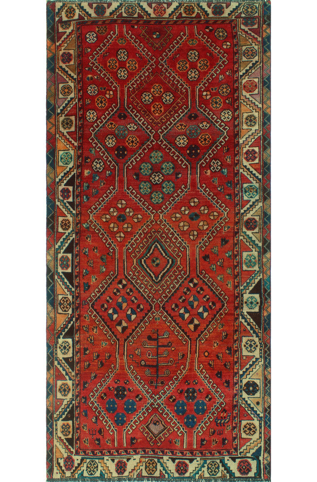 Vintage Distressed Ayoola Red Runner