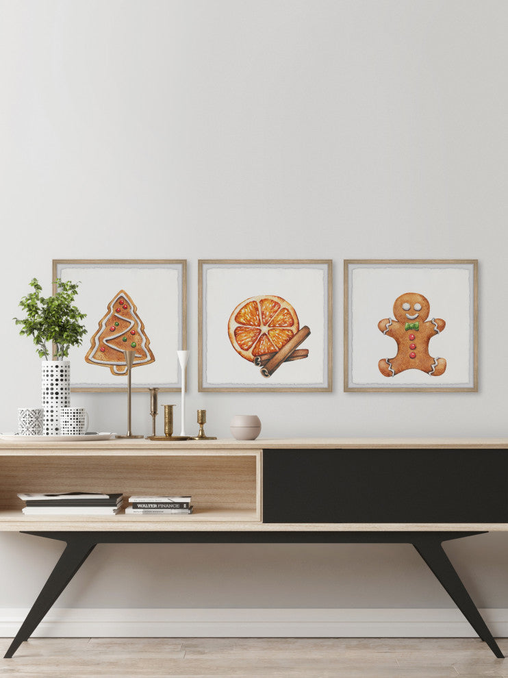 Best Christmas Cookies Triptych, 3-Piece Set, 32x32 Panels, 32x32