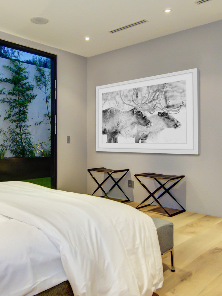 Marmont Hill, "Elk Pair" Framed Painting Print, 36x24