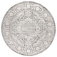 Modern Persian Vintage Medallion Light Grey 5' Round Area Rug