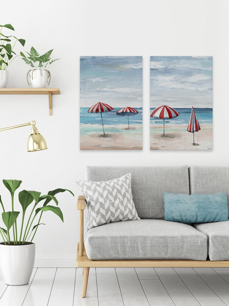 Umbrella Sticks Diptych, 32"x24"
