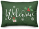 Green Welcome 20x14 Spun Poly Pillow