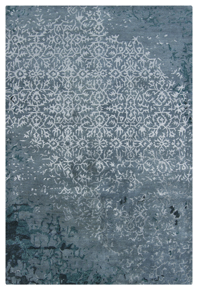 Rupec Contemporary Area Rug, Blue, 7'9"x10'6"