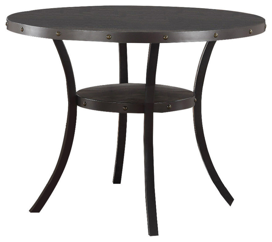 Darlington Antique Black Round Counter Height Table