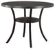 Darlington Antique Black Round Counter Height Table