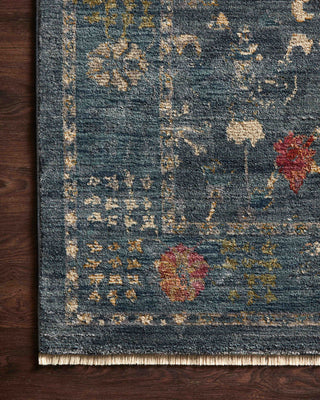 Giada GIA-06 Area Rug, Denim/Multi, 5'x5' Round