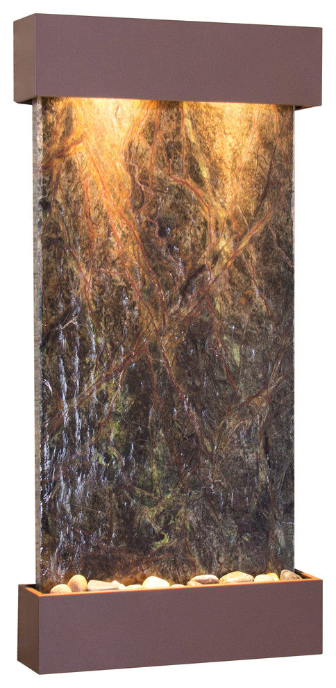 Whispering Creek Water Feature, Green Marble, Woodland Brown