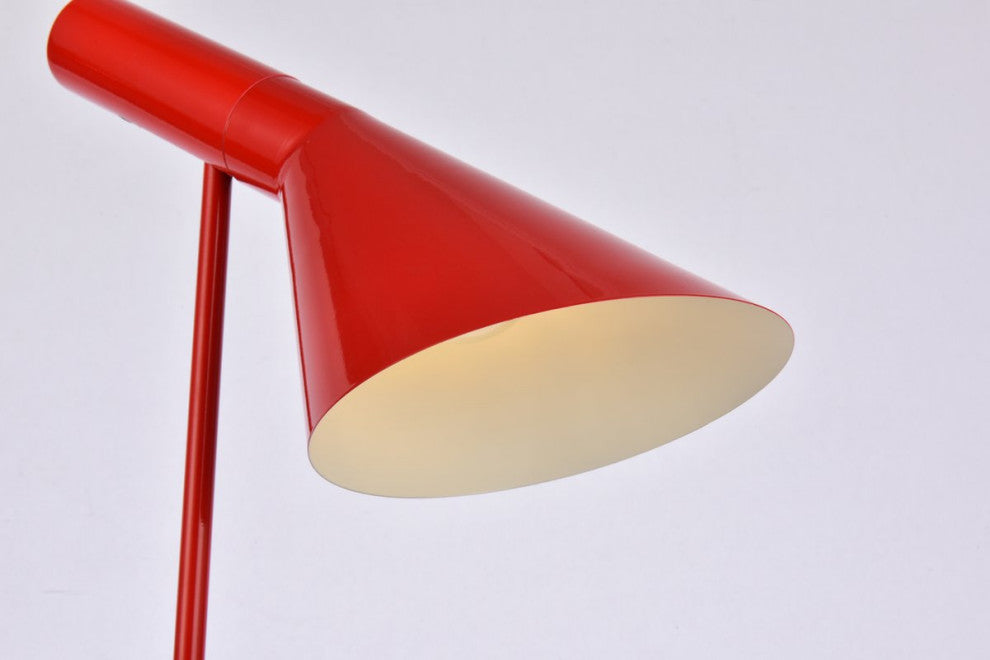 Joshua 1-Light Red Table Lamp