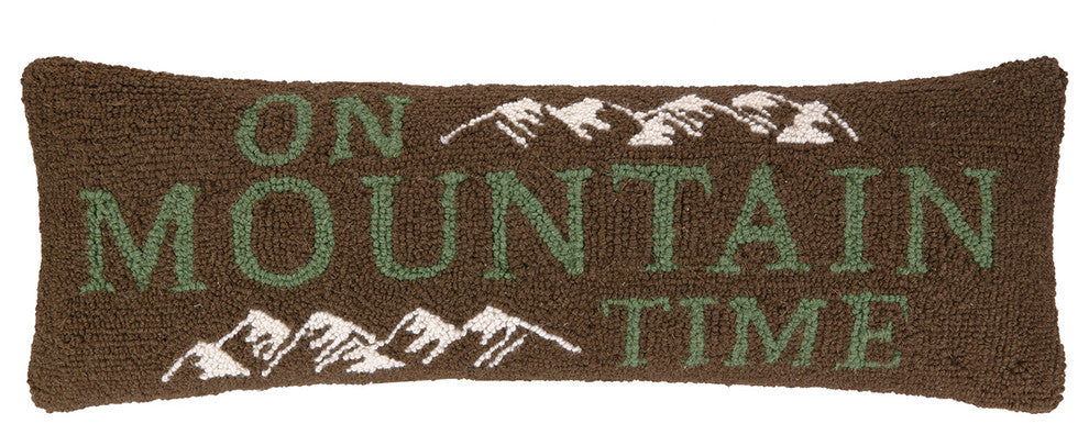 On Mountain Time Hook Pillow