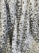 Snow Leopard Faux Fur Gray Luxury Throw