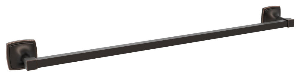 Amerock Stature Transitional Towel Bar, Oil Rubbed Bronze, 24" Center-to-Center