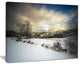 "Snow Storm in Spain" Landscape Photography Canvas Print, 20"x12"