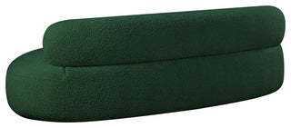 Venti Black Boucle Fabric Upholstered Set, Green, Sofa