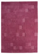 Hand Tufted Fuchsia Wool Area Rug, 5''6"x7''10"