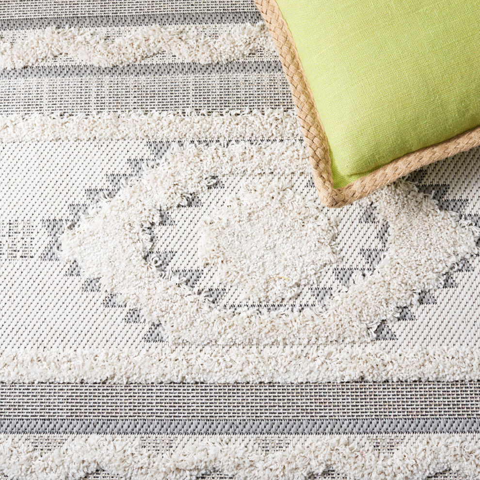 Safavieh Cottage Collection COT206A Rug, Ivory/Light Grey, 5'3" X 7'7"