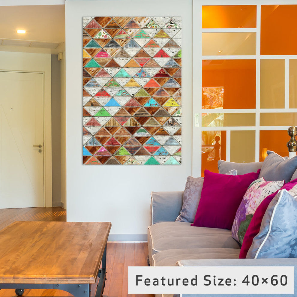 "Love Pattern Gallery" by Diego Tirigall, 26x18x1.5"