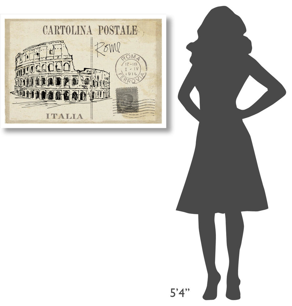 "Postcard Sketches III v2" Digital Paper Print by Anne Tavoletti, 38"x26"