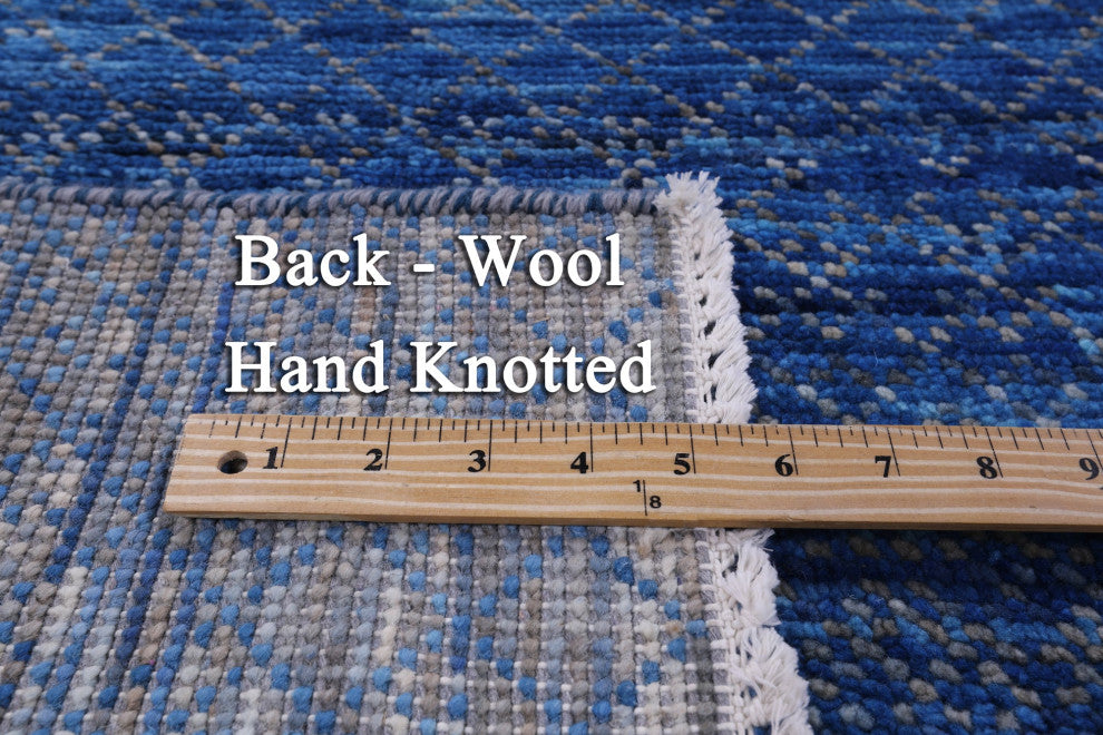 Savannah Grass Handmade Wool Rug 7' 9" X 10' 3" - Q13260