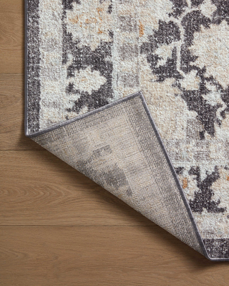 Loloi II Monroe Charcoal / Natural 6'-7" x 9'-3" Area Rug