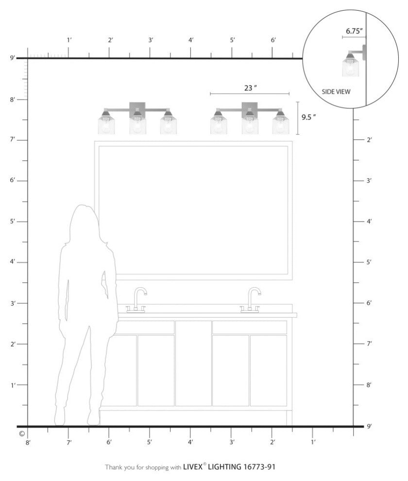 Aragon 3 Light Brushed Nickel Vanity Sconce