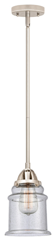 Canton Mini Pendant, Polished Nickel, Seedy, Seedy