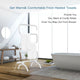 Costway 100W Electric Towel Warmer Drying Rack Freestanding Wall Mounted White