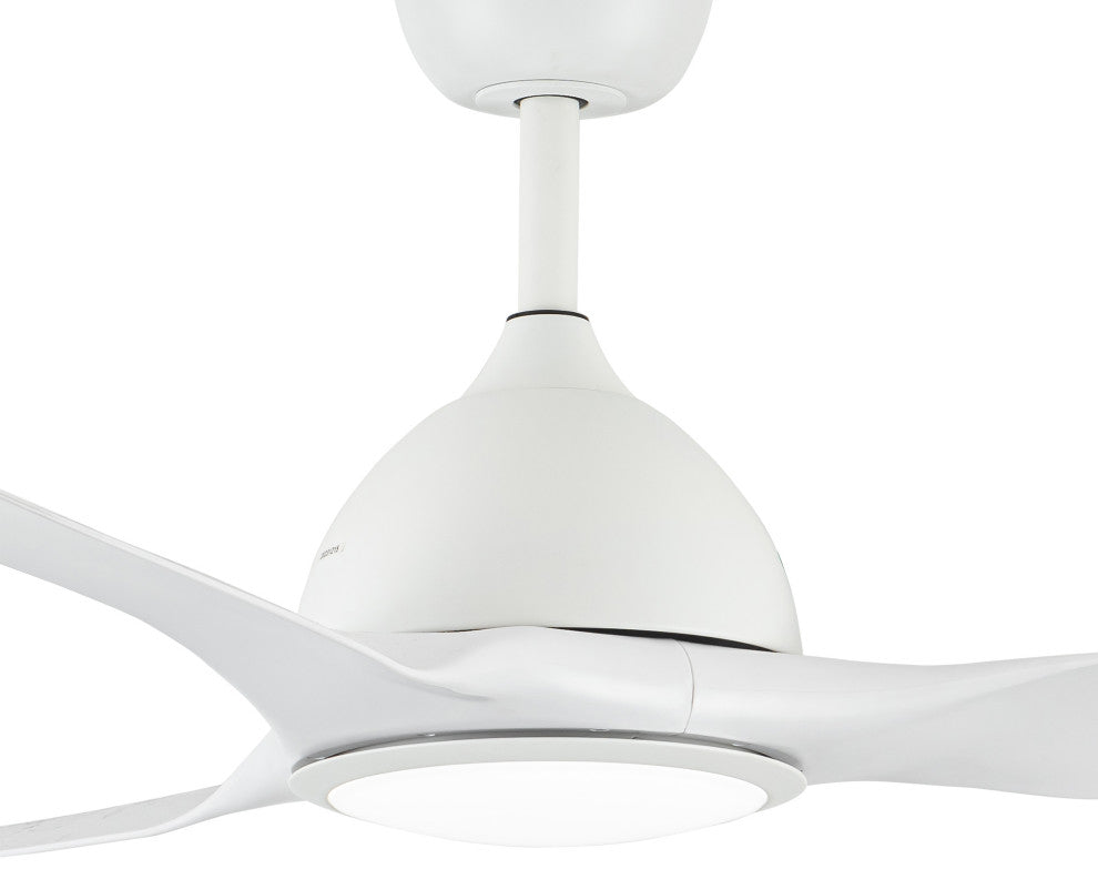 52-inch Modern Intergrated LED White Ceiling Fan with Light