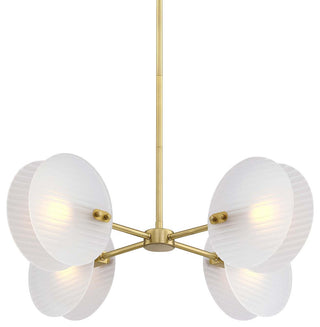 Designers Fountain D311C-4CH Sky Fall 4 Light 28"W Chandelier - Brushed Gold