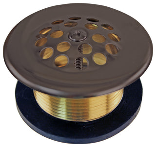 1-1/2" Bath Drain With Grid and Screw, Oil Rubbed Bronze