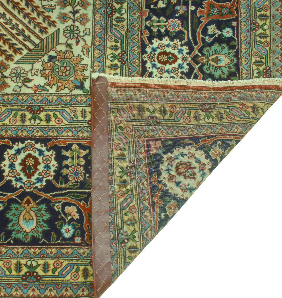 Super Vintage Distressed Colson Rust/Navy Rug, 11'5 x 15'10