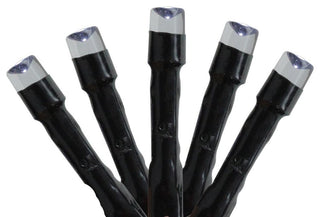 Cool White LED Battery Operated 8-Function Christmas Lights, Black, Set of 480