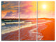 "Desert Beach at Sunset" Beach Metal Wall Art, 3 Panels, 36"x28"