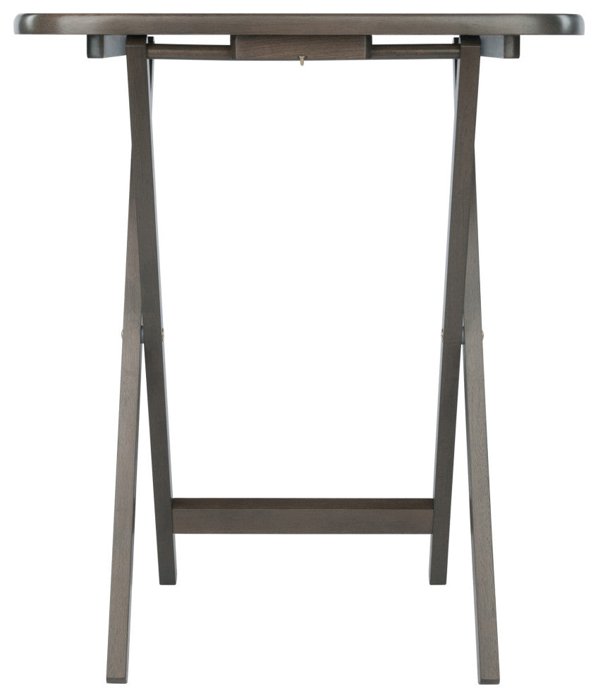 Lucca 5-Piece Snack Table Set, Oyster Gray
