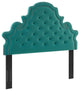 Diana Tufted Performance Velvet Full/Queen Headboard Teal