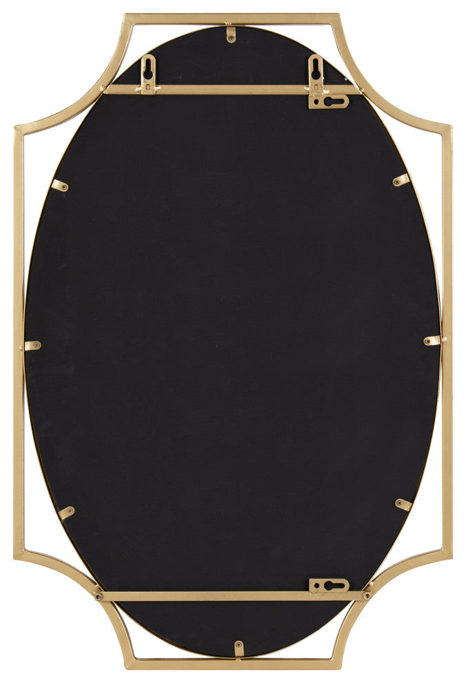 Rateau Scalloped Wall Mirror, Gold, 20"x30"