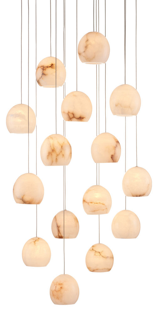 Lazio Multi-Drop Pendant, Round 15-Light