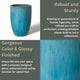 Tall Planter  Blue 18X26"H