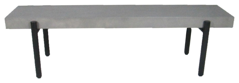 Modrest Timlin Modern Concrete and Metal Bench