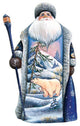Polar Explorer Wilderness Santa, Woodcarved Figurine
