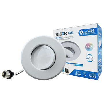 NICOR DLG56-10-120-3K-WH 6" LED Downlight Retrofit Kit for 5" & 6" Housings