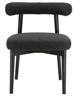 Spara Boucle Side Chair, Black