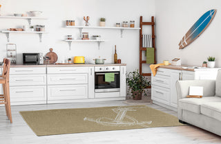 Anchored Nautical Chenille Rug