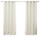 Star Cut Out Blackout Curtains, Biscuit, 84", Set of 2
