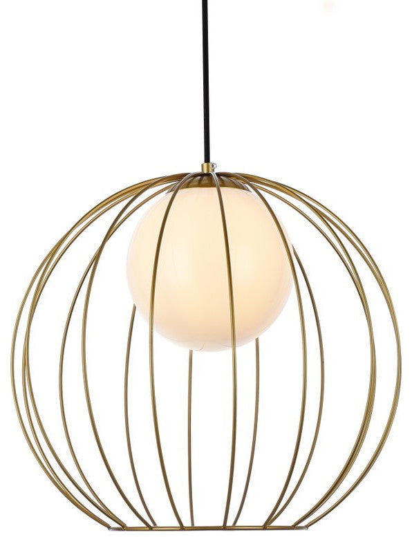 Warren 1-Light Brass Pendant