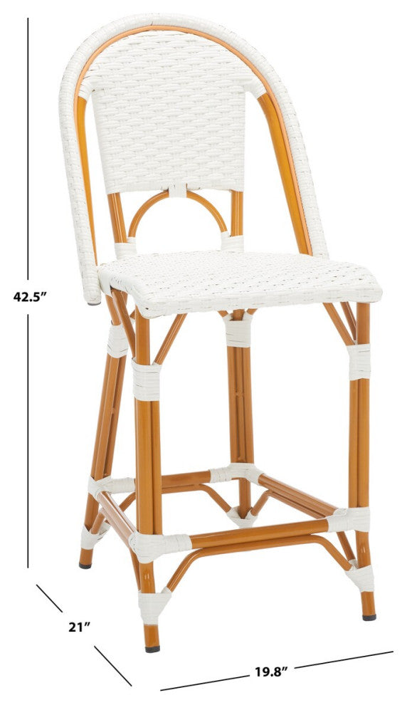 Safavieh California Counter Stool, White